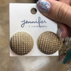Big gold earrings